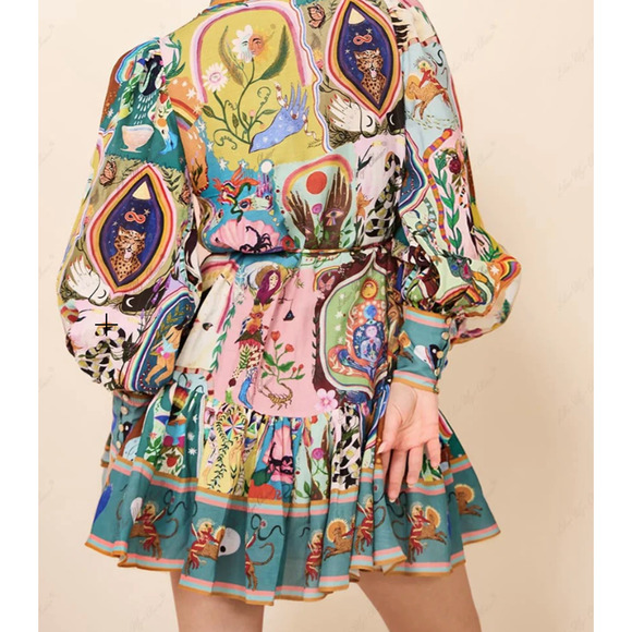 Casual Graffiti  Mini Dress | Chicgenes - Picture 2 of 8